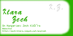 klara zech business card